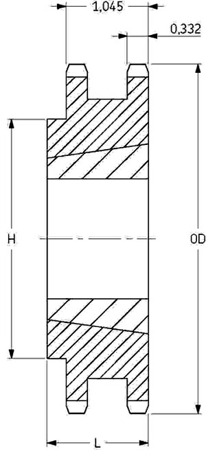 Звездочка PHS 50-2TB30